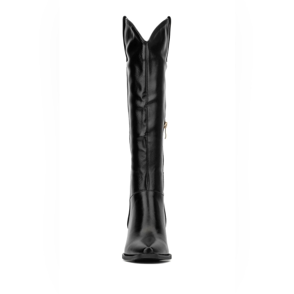 Tall Black Western Boots - Picture 6 of 8